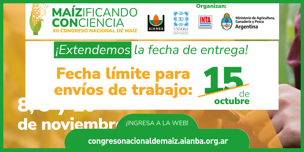 XII CONGRESO NACIONAL DE MAÍZ - IV CIRCULAR